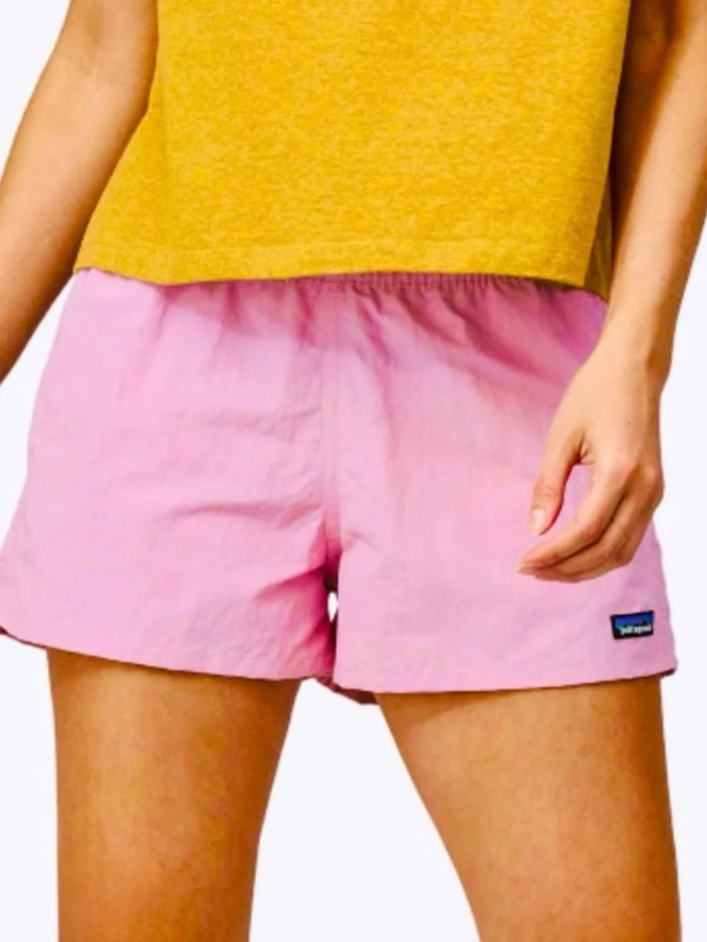 Pink girls Patagonia Casual Elastic-Waist Shorts